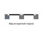 Поддон перфорированный пластиковый 1200х1000х150 на 3-х полозьях серый усиленный двумя трубами - фото 4 предпросмотра