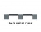 Поддон сплошной пластиковый 1200х1000x150 на 3-х полозьях усиленный двумя трубами - фото 4 предпросмотра